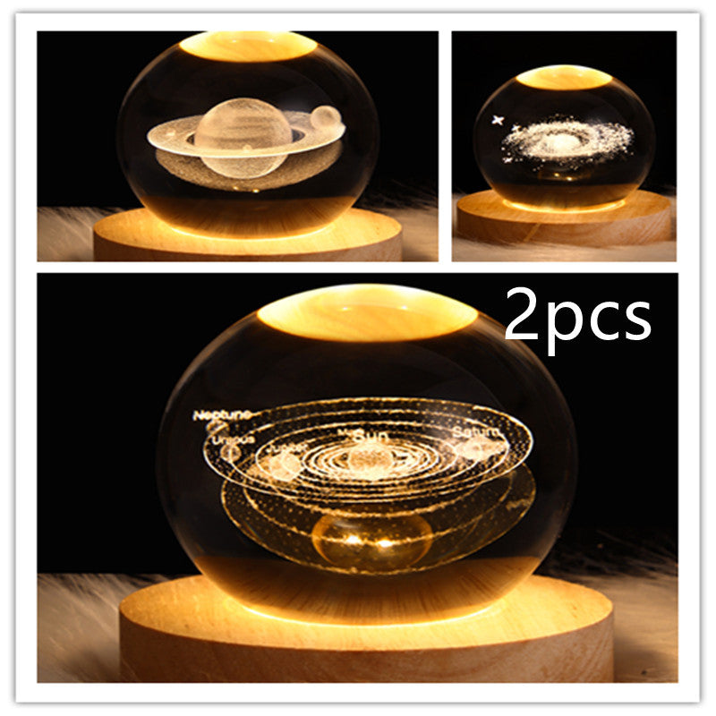 3D Planet Moon Lamp Bedroom Home Decor