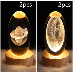 3D Planet Moon Lamp Bedroom Home Decor