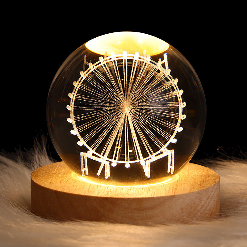 3D Planet Moon Lamp Bedroom Home Decor