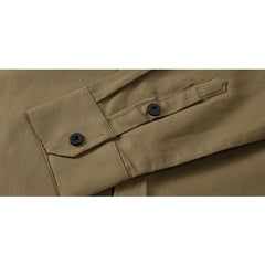 Men Shirt Mens Business Casual Shirts 2020 New Arrival Men Famous Brand Clothing Army Green Long Sleeve Camisa Masculina