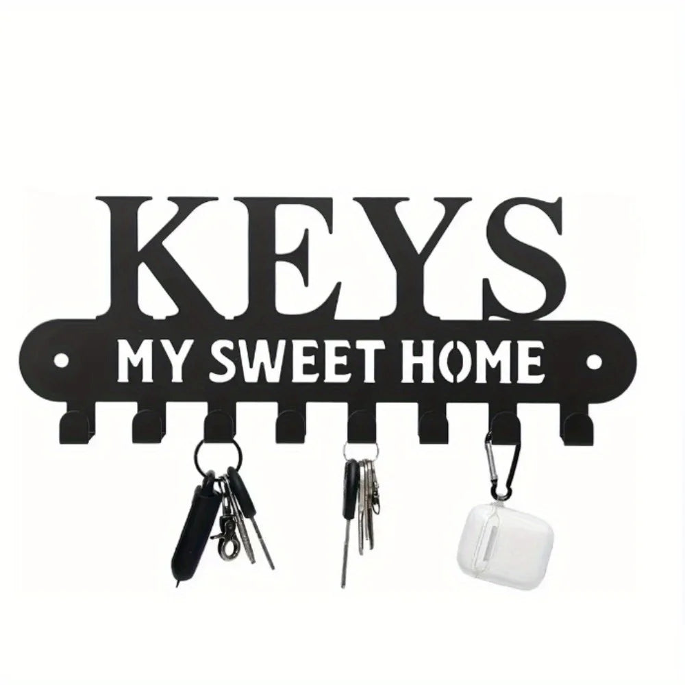 Wall Mounted Sweet Home Decorative Key Holder Key Wall Hook Creative Key Holder for Front Door