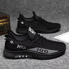 Men's casual shoes, fashionable and versatile sports shoes, breathable running shoes, outdoor walking training tennis shoes