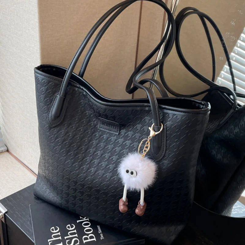 Women Large Tote Bag 2025 New Casual Commuting Shoulder Purse Spacious University School Bag Lightweight