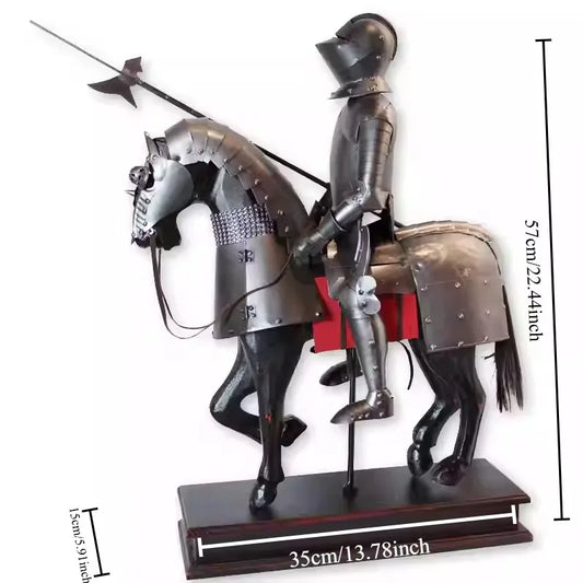 Dining Room Decor Vintage Home Decor Study Medieval European Miniatures Knight Armor Crafts Figurines Funny Gifts Accessories