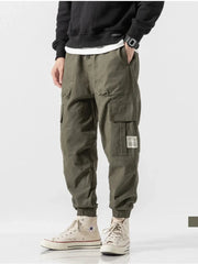 Mens Cargo Pants Skinny Hip Hop Clothing Japanese High StreetwearTrousers Fashion Overalls Harajuku Joggers Sports Men Pant
