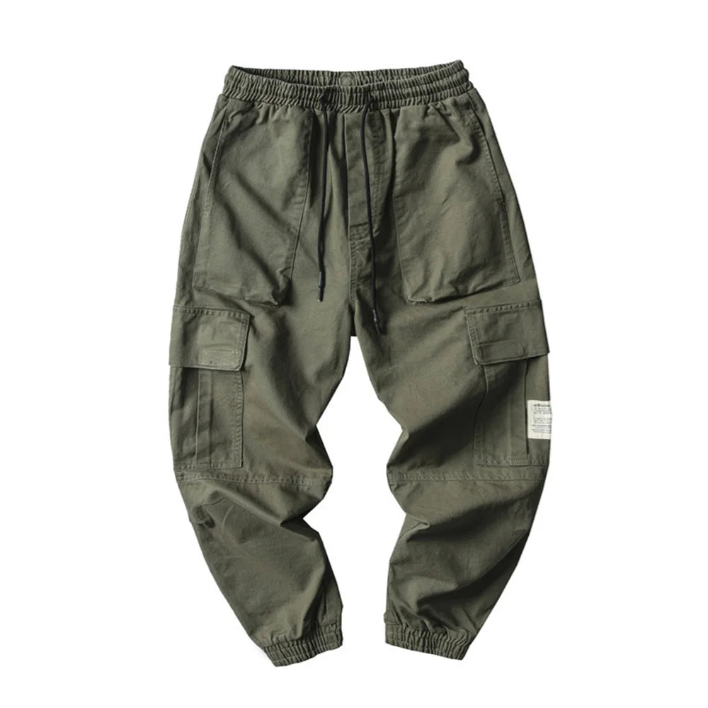 Mens Cargo Pants Skinny Hip Hop Clothing Japanese High StreetwearTrousers Fashion Overalls Harajuku Joggers Sports Men Pant