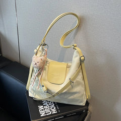 Vintage College Style Backpack Women's Bag, Versatile Fashion, Large Capacity Shoulder Bag Bag