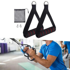 2x Exercise Handles, Handle Attachments, Comfortable, Non-slip Training Handles,