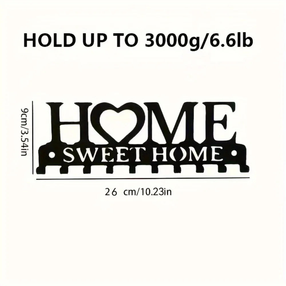 Wall Mounted Sweet Home Decorative Key Holder Key Wall Hook Creative Key Holder for Front Door
