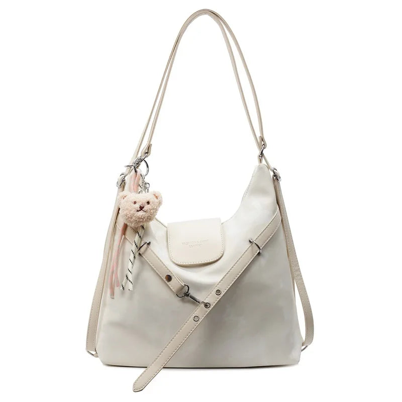 Vintage College Style Backpack Women's Bag, Versatile Fashion, Large Capacity Shoulder Bag Bag