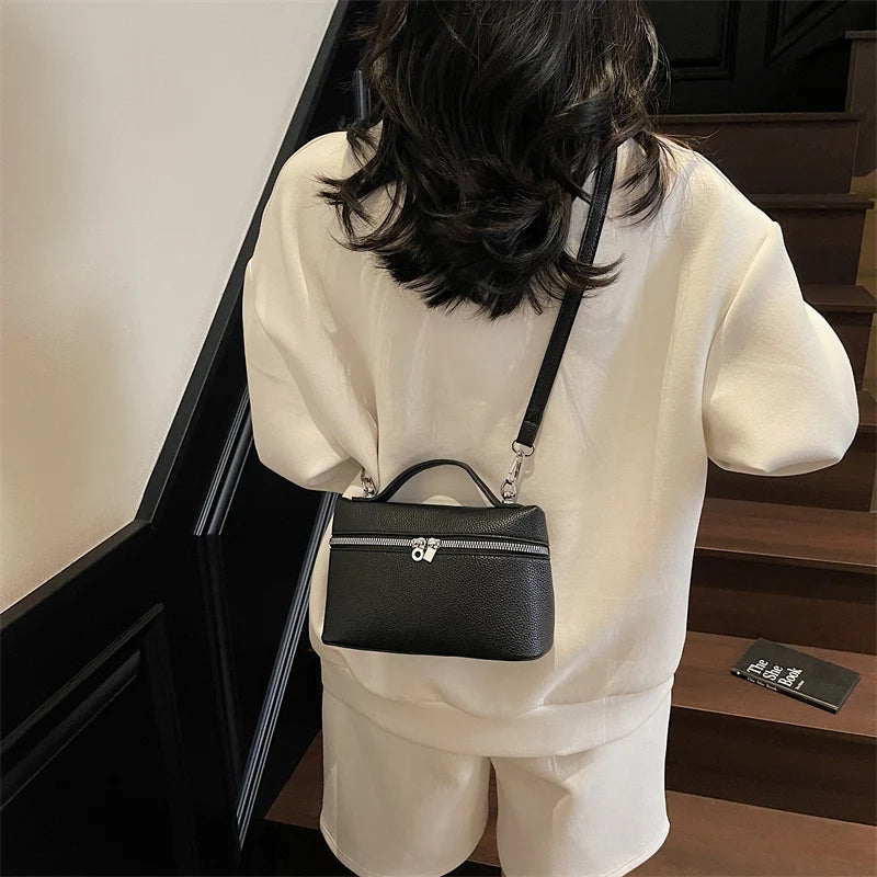 Chic Campus Bag Women Multifunctional Shoulder Handbag Student Friendly For Lecture Halls And Study Sessions