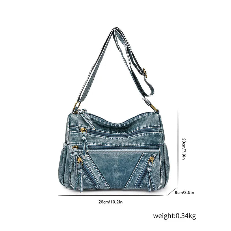 Women Bag Vintage Handbag for Woman Casual Popular Female Shoulder Crossbody Tote PU Leather Messenger Handbag Large Capacity