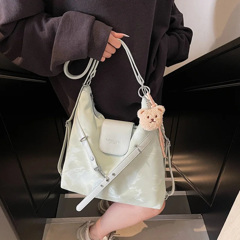 Vintage College Style Backpack Women's Bag, Versatile Fashion, Large Capacity Shoulder Bag Bag