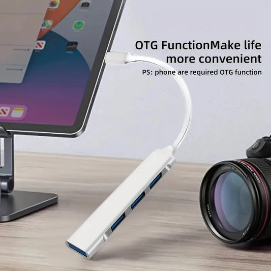 4 Port Multi Splitter Type C HUB 3.0 USB 3.1 Adapter OTG For Xiaomi Lenovo Macbook 13 15 Air Pro PC Computer Accessories