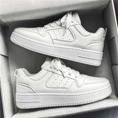 Men's Shoes Comfortable Classic Sports White Fashion Trend Simple and Versatile Casual Outdoor Breathable Walking Flat Shoes