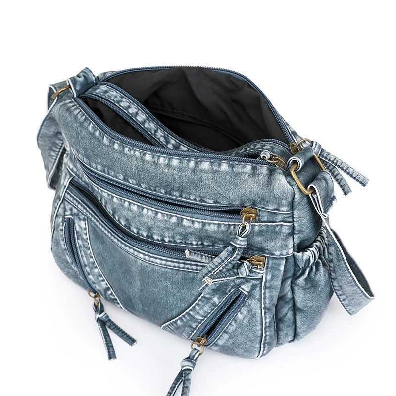 Women Bag Vintage Handbag for Woman Casual Popular Female Shoulder Crossbody Tote PU Leather Messenger Handbag Large Capacity