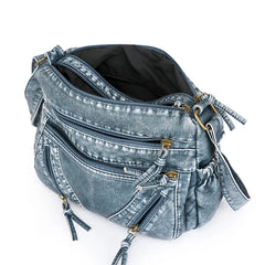 Women Bag Vintage Handbag for Woman Casual Popular Female Shoulder Crossbody Tote PU Leather Messenger Handbag Large Capacity