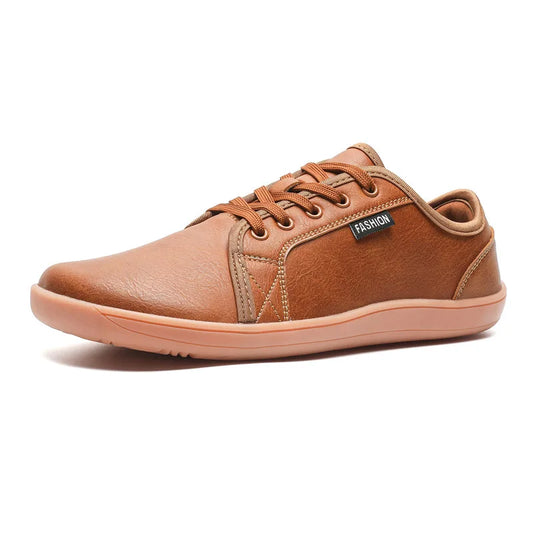 Hot Sale Men Womens Shoes Leather Wide Barefoot Shoes Soft Sole Male Casual Shoes Fashion Wear Wear Resistant Women Men Sneakers