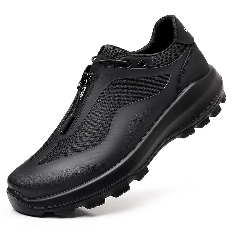 Men's shoes outdoor hiking soft sole sports shoes thick soled, lightweight trendy and versatile men's slip-on shoes for spring