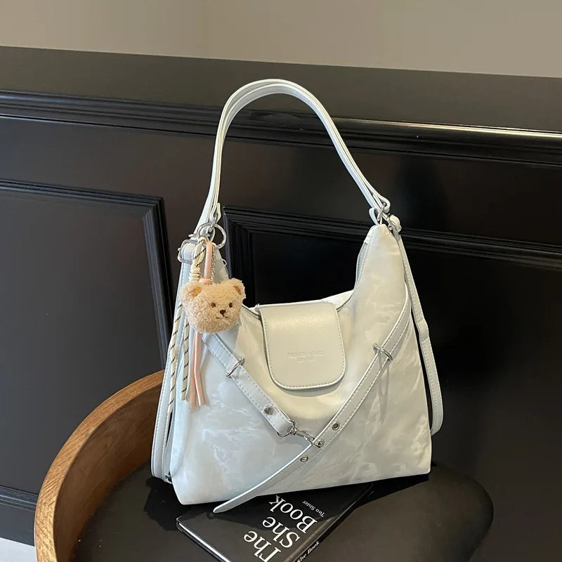 Vintage College Style Backpack Women's Bag, Versatile Fashion, Large Capacity Shoulder Bag Bag