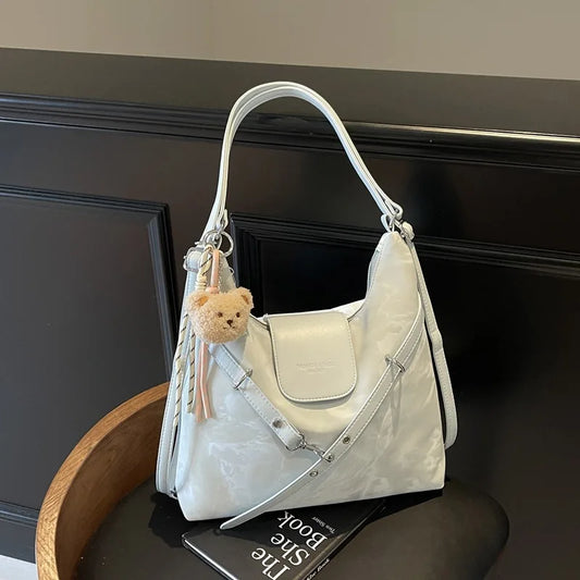 Vintage College Style Backpack Women's Bag, Versatile Fashion, Large Capacity Shoulder Bag Bag