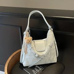 Vintage College Style Backpack Women's Bag, Versatile Fashion, Large Capacity Shoulder Bag Bag