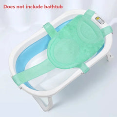 Baby Bath Net Mat Children  Newborn Adjustable Bathtub Pillow Seat Cushion Cross-shaped Anti-slip Bathtub Shower Cradle Bed Seat
