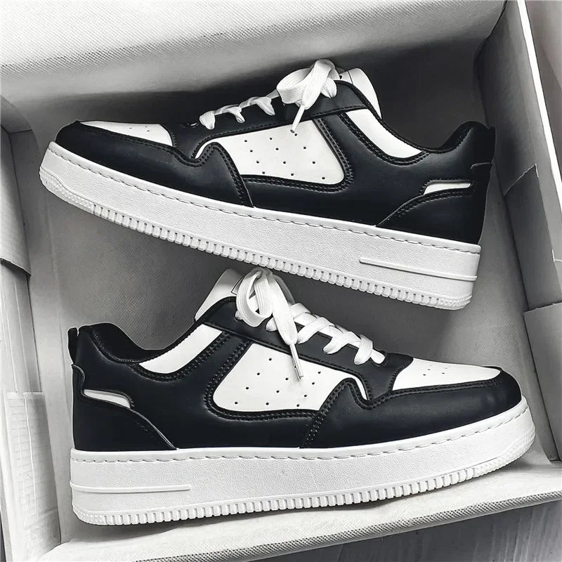 Men's Shoes Comfortable Classic Sports White Fashion Trend Simple and Versatile Casual Outdoor Breathable Walking Flat Shoes