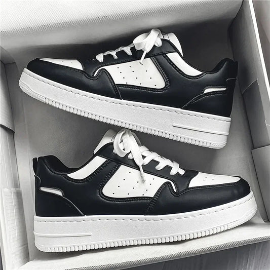 Men's Shoes Comfortable Classic Sports White Fashion Trend Simple and Versatile Casual Outdoor Breathable Walking Flat Shoes