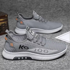 Men's casual shoes, fashionable and versatile sports shoes, breathable running shoes, outdoor walking training tennis shoes