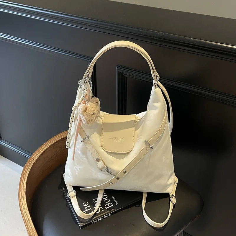 Vintage College Style Backpack Women's Bag, Versatile Fashion, Large Capacity Shoulder Bag Bag