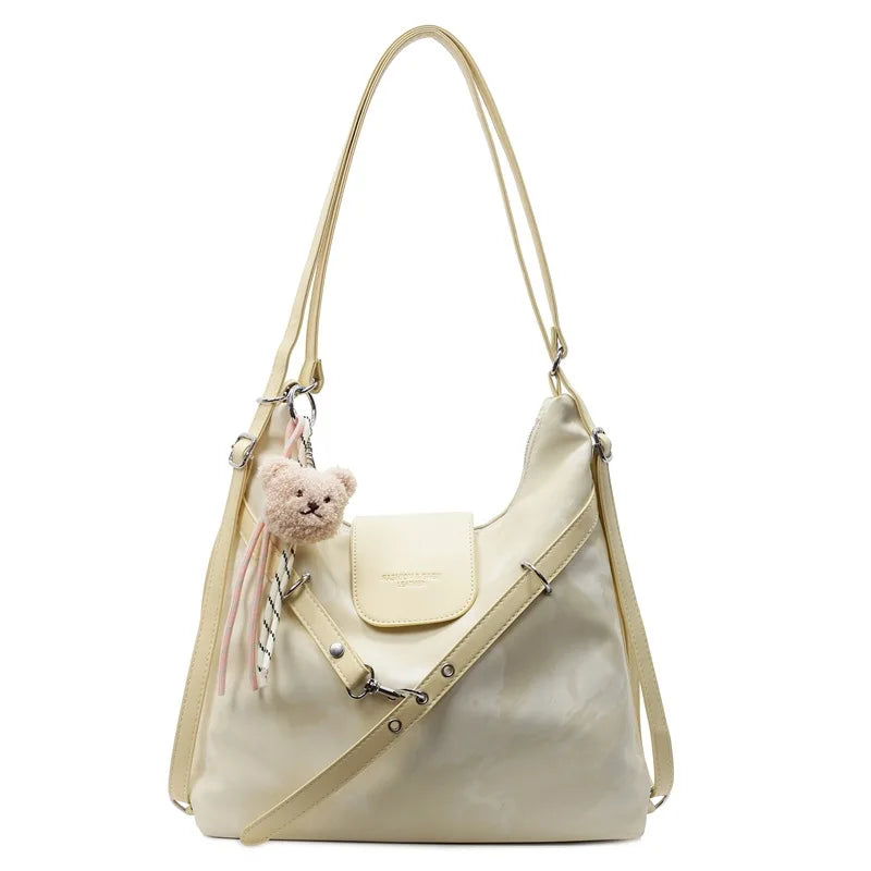 Vintage College Style Backpack Women's Bag, Versatile Fashion, Large Capacity Shoulder Bag Bag