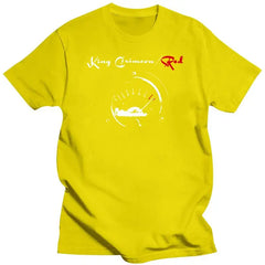Mens Clothing  King Crimson Men Red Speedometer T Shirt Black