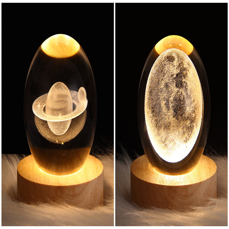 3D Planet Moon Lamp Bedroom Home Decor