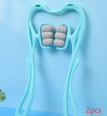 Multifunctional Manual Six-wheel Neck Massager Massage Relieve Roller