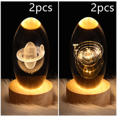 3D Planet Moon Lamp Bedroom Home Decor