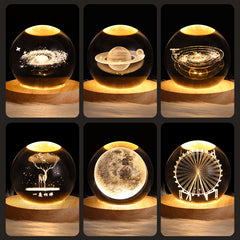 3D Planet Moon Lamp Bedroom Home Decor